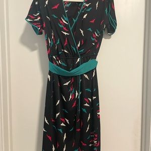 Vintage wrap dress, fits like a medium